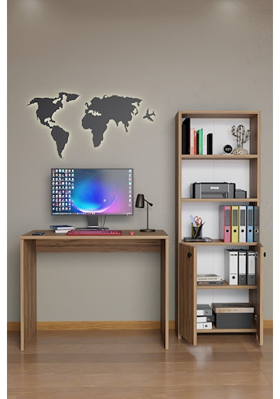 Çok Amaçlı 2 Kapaklı Kitaplıklı Çalışma Masası - Ev Ofis Öğrenci Bilgisayar Ders Çalışma Masası Ofis Masası Atlantik Çam Çok Amaçlı 2 Kapaklı Kitaplıklı Çalışma Masası - Ev Ofis Öğrenci Bilgisayar Ders Çalışma Masası Ofis Masası Atlantik Çam