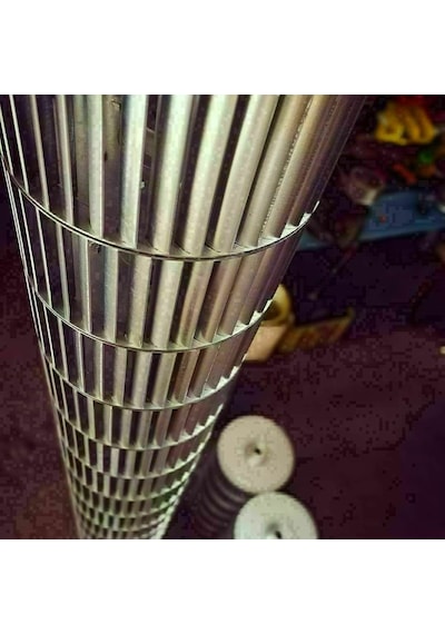Çap 140 Boy 65 Delik 8 Mm Sol Yön Radyal Fan Pervanesi