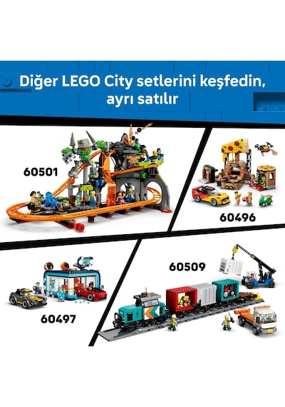 LEGO® City Klasik Buharlı Tren 60511 - 7 Yaş ve Üzeri Çocuklar İçin Yaratıcı Oyuncak Yapım Seti (575 Parça)