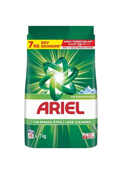 Ariel Dağ Esintisi 7 Kg Hızlı Çözünme Toz Çamaşır Deterjanı