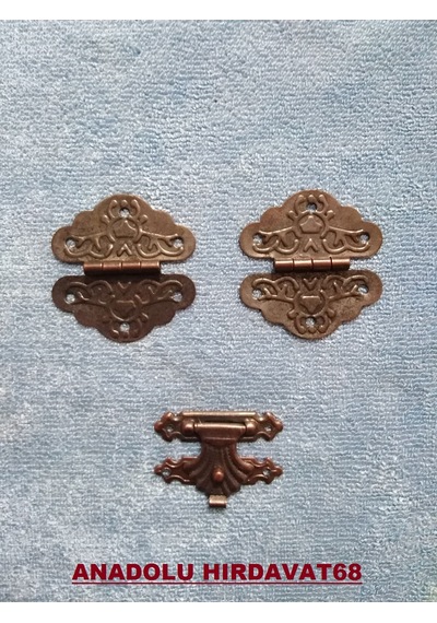 Yonca Dekoratif Mini Tavla Menteşe ve Klips Antik Renk N11.257