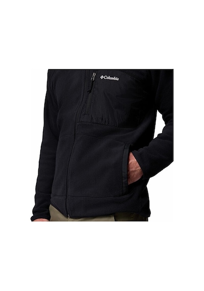 Columbia Fast Trek Overlay Hooded Full Zip Erkek Outdoor Polar Ceket 2135701010 Siyah Siyah