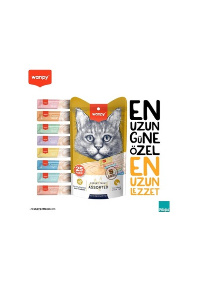 Karışık Sıvı Kedi Ödülü 25x14 Gr