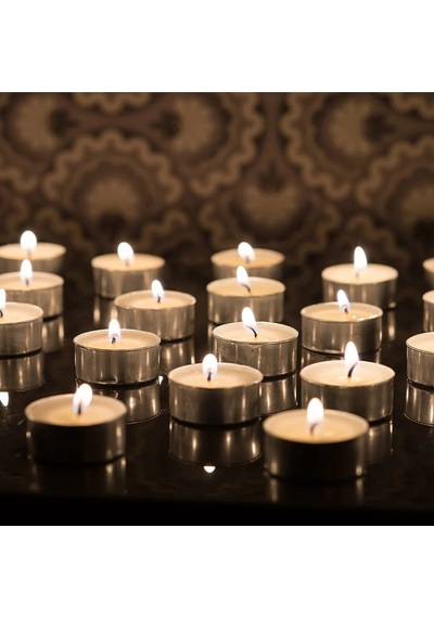 Vıp Kalite 100 Adet Beyaz Tea Light Mum Beyaz Mum Yılbaşı Mumları 50 Pcs Vıp White Tea Light Candle