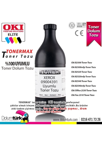 Oki B2500 / B2520 / B2540 Toner Tozu 250G