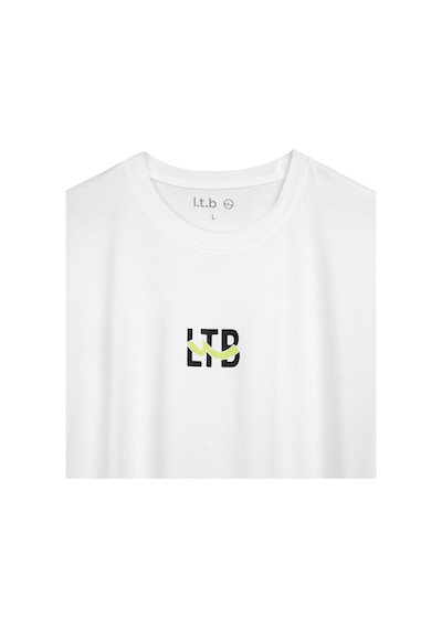 Ltb Logo Baskılı Beyaz T-shırt Beyaz