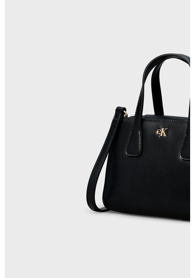 Calvin Klein Logolu Sabit Askılı Çanta Lv04f3520gub1 Bayan Çanta Lv04f3520g Ub1 Siyah