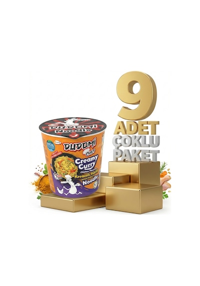 Dudomi Bardak Kremalı Körili Tavuk 9x80 Gr