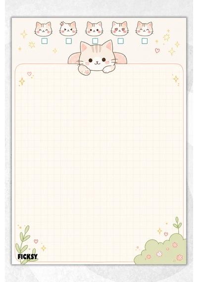 A5 Bloknot Kareli Defter - 50 Yaprak - Memopad - Notepad - Not Defteri - Not Kağıdı - 3693 Çok Renkli