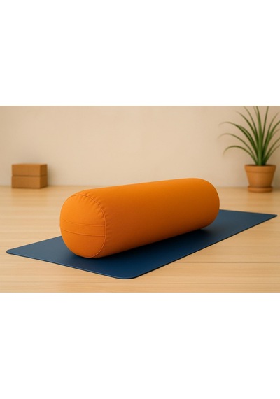 Bolster Minderi - Silindir Yoga Yastığı - Sosis Yastık Turuncu