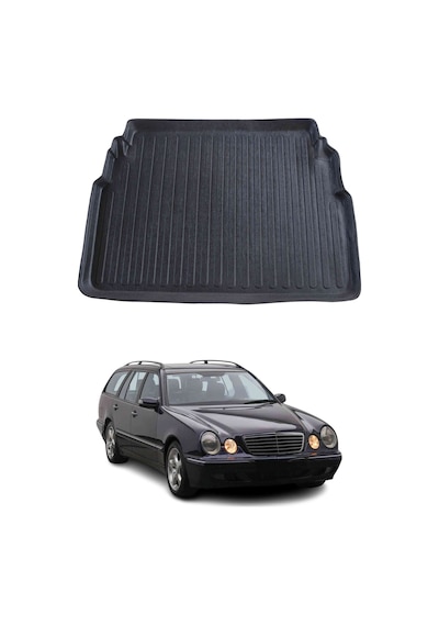 Mercedes E Serisi W210 Station Wagon 1996-2001 Arası Uyumlu Araca Özel Kauçuk Tpe Bagaj Havuzu Siyah