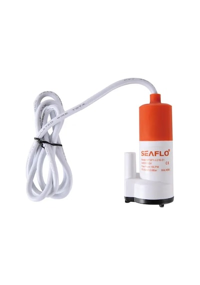 Seaflo Mini Dalgıç Su Karavan Pompası 12 Lt/dk 12v 2a- Hortum Çıkışı Ø: 1/2'' 12mm - Gıda Sınıfı Güvenli