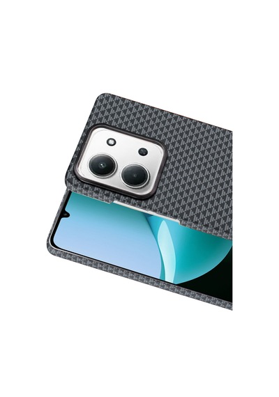 Redmi 15c 4g Uyumlu Vega Magsafe Özellikli Şeffaf Darbe Emici Premium Telefon Kılıfı Gri