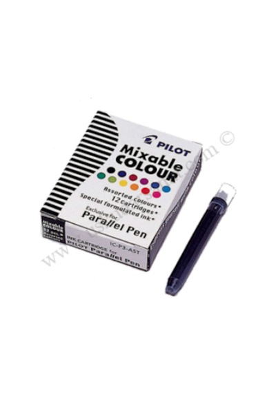 Pilot Parallel Pen Kaligrafi Kalemi Kartuşu- Yedeği Karışık 12'Li