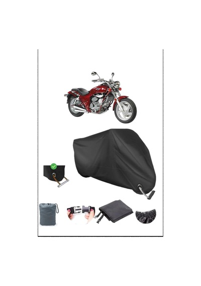 Siyah Kymco Venox250 Dayanıklı Kilit Uyumlu Su Geçirmez Motosiklet Brandası
