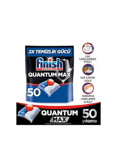 Quantum Max Bulaşık Makinesi Deterjanı Kapsül Tablet 50 Adet