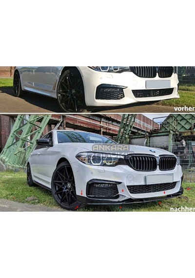 G30 M Sport Ön Lip - Plastik - Parlak Siyah