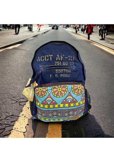 Old Cotton Cargo Kaliteli Tek Bölmeli Vintage Disayn Günlük Gezi Okul Sırt Çantası North Dakato Bag Brand 30x43cm Lacivert Old Cotton Cargo Kaliteli Tek Bölmeli Vintage Disayn Günlük Gezi Okul Sırt Çantası North Dakato Bag Brand 30x43cm Lacivert