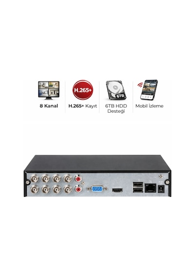 Xvr1b08ı-t Wizsense 8 Kanal Dvr Güvenlik Kamera Kayıt Cihazı