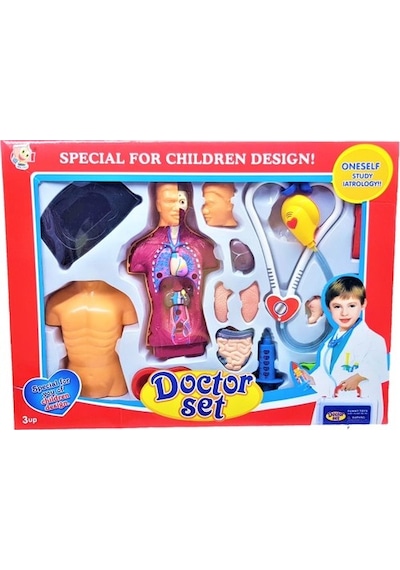 Anatomi İnsan Vücudu Doktor Oyun Seti 18 Parça