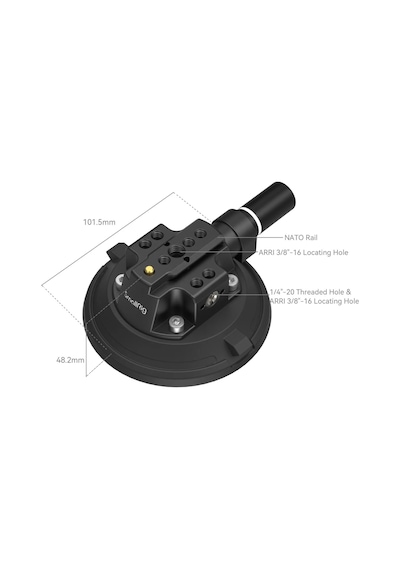 Smallrig 4122c 4'' Vakumlu Kamera Montaj Desteği Araç Çekim Vantuzu