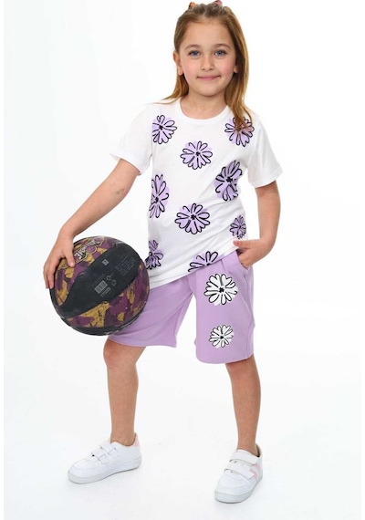 My Kids Wear Şortlu Alt Üst Takım Lila