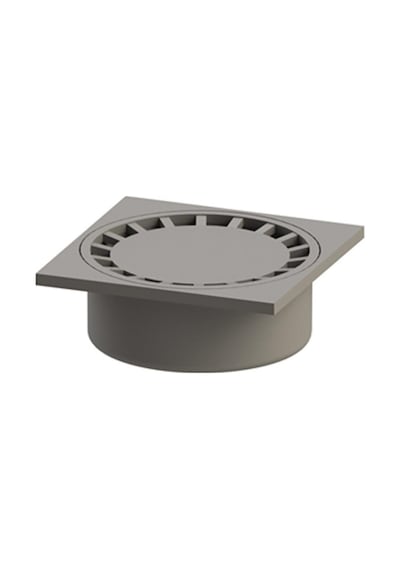 100 Mm 25X25 Çamur Kovalı Yer Süzgeci Alttan