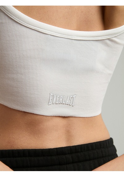 Everlast Ever Relaxed Rib Beyaz Kadın Atlet Büstiyer Beyaz