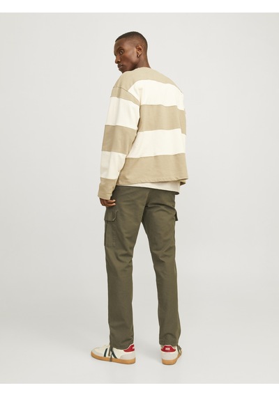 Jack & Jones Erkek Pamuklu Kargo Pantolon - Kane - 12258150 Yeşil Jack & Jones Erkek Pamuklu Kargo Pantolon - Kane - 12258150 Yeşil