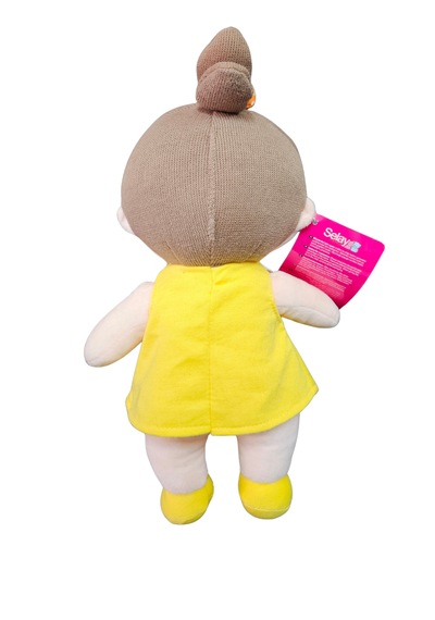 Peluş Bez Bebek 30 Cm Oyuncak Bebek Uyku Arkadaşı Hediyelik Oyun Arkadaşım Sarı