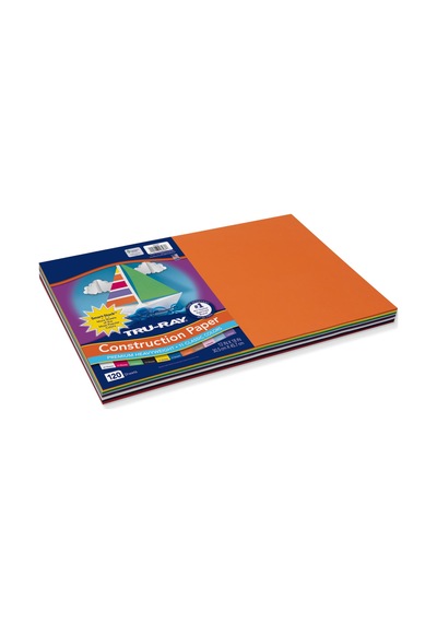 Tru-ray Pacon Çeşitli Renklerde Akıllı İstif Yapı Kağıdı, 30,5 X 18 Cm, 120'li Paket