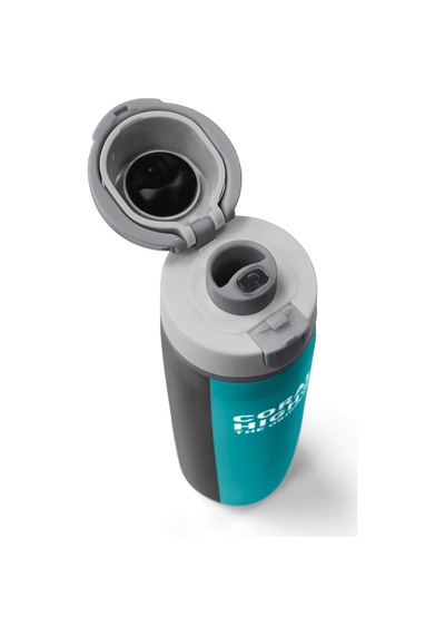 Coral High Renkli Çizgili Desenli Pipetli Ve Direkt İçim Çelik Termos 800 Ml 38556 Gri - Siyah