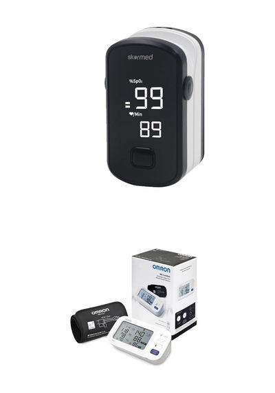 Omron M6 Hem-7360-e Dijital Koldan Tansiyon Aleti + Skormed Bm1000e Parmak Tipi Pulse Oksimetre