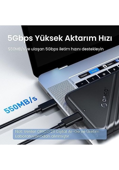 Usb 3.0 Micro B 2.5 İnch Sata Ssd Hard Disk Kutusu Siyah Abanoz