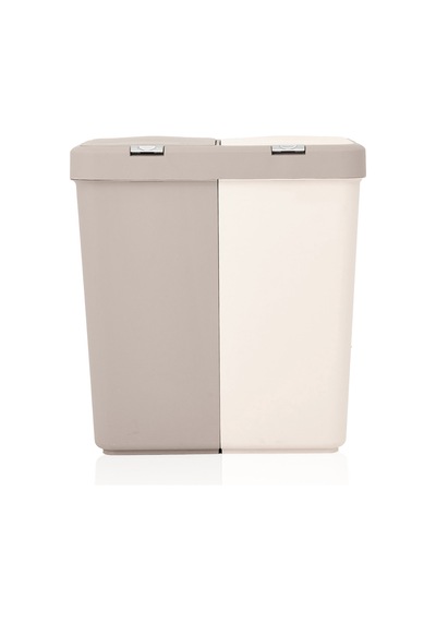 Duo Laundry Çamaşır Sepeti - Bej / Krem - 80 Lt Çok Renkli