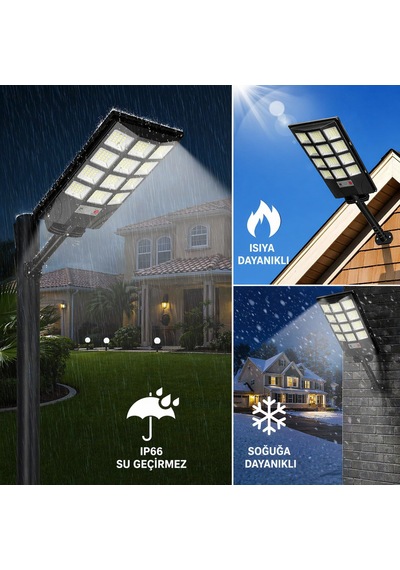 Ultra Parlak Solar Led Lamba Hareket Sensörlü Ve Enerji Tasarruflu Su Geçirmez Kolay Montaj & Uzun Ömür 1