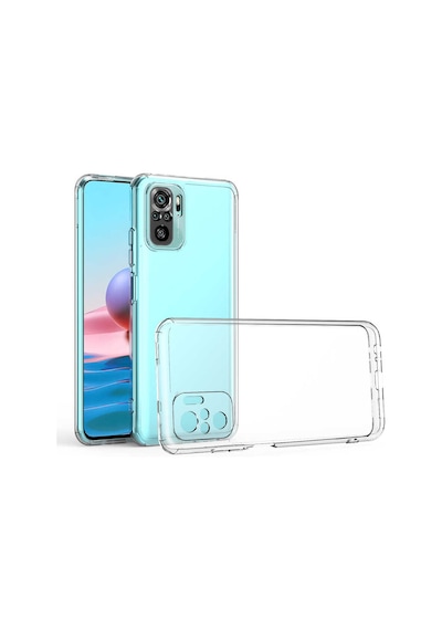 Xiaomi Poco M5s Kılıf Zore Kamera Korumalı Süper Silikon Kapak Renksiz