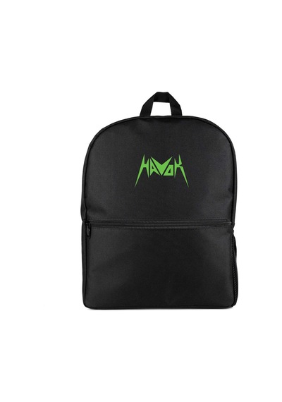 Havok Green Logo Siyah Sırt Çantası