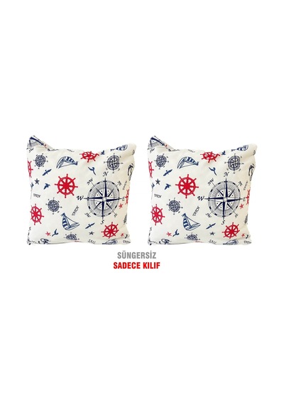 Kırlent Yastık Kılıfı Vip Yastık Kılıfı 2 Adet-43X43 Cm(Marin) (524873536)