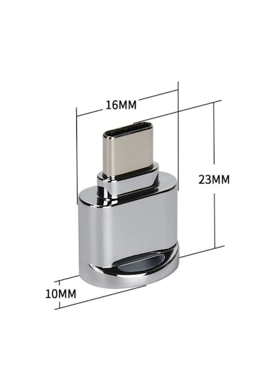 USB Type-C 3.1 To Micro SD TF Hafıza Kart Okuyucu OTG Adaptörü