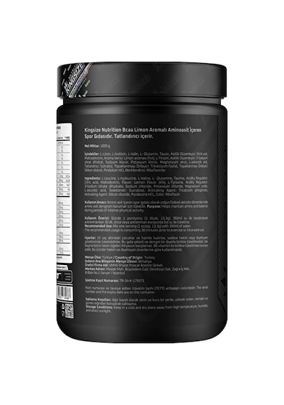 Kingsize Nutrition Bcaa Complex Powder 1000 Gr - Limon