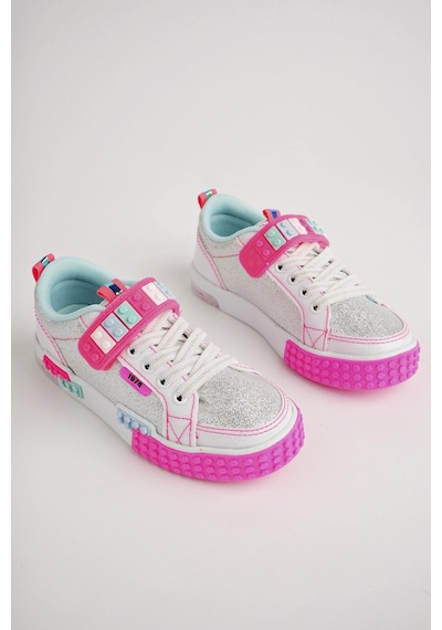 Muggo Sonic Garantili Legolu Bağcıklı Ve Cırtlı Ortopedik Çocuk Sneaker Spor Ayakkabı 001