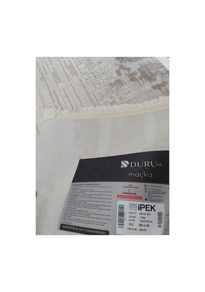 Duru Halı Maçka 2106a 200x290 6m2 Yün Dokuma Halı Vizon
