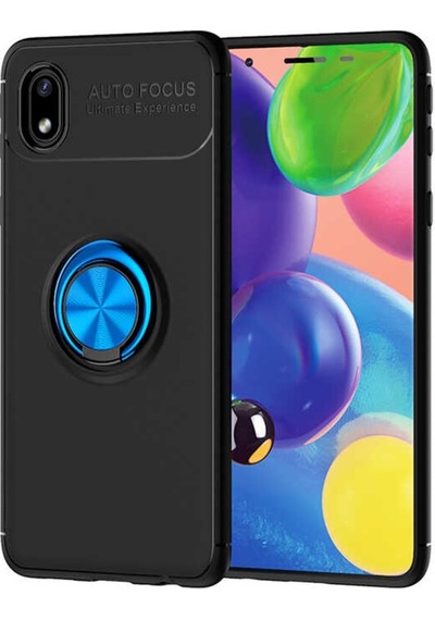 Samsung Uyumlu Galaxy A01 Core Kılıf Yüzüklü Magnetli Ravel Case