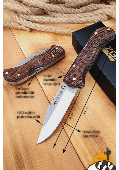 Venge Sap Kamp Çakısı Outdoor Piknik Çakısı Bahçe Çakısı Çkw-473 Çok Renkli