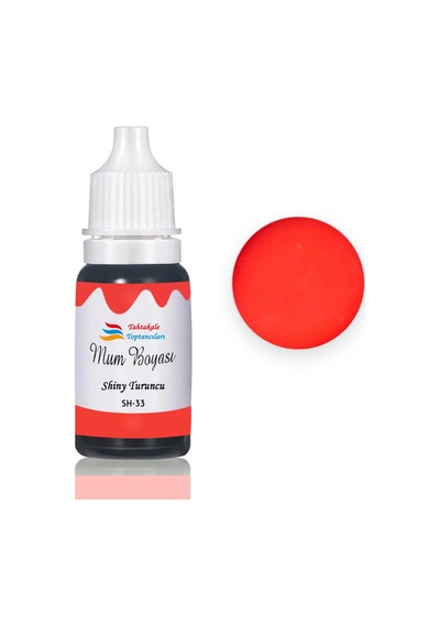 Mum Boyası Sıvı Pigment Boya 20 Ml Shiny Turuncu - Sh33