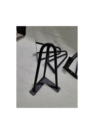 20 Cm Metal 4 Adet Siyah Metal Mobilya Dolap Koltuk Kanepe Tv Ünitesi Ayakları Siyah Mat Bute