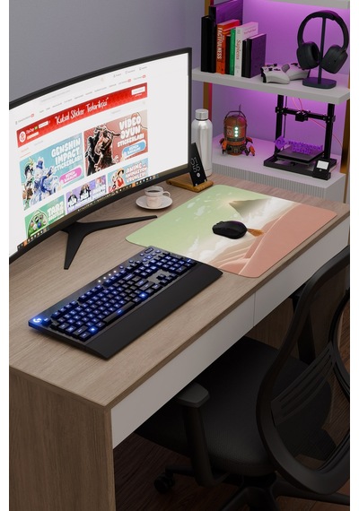 Journey Kaymaz Dikişli Kauçuk Oyuncu Mousepad V1 - 48x40 Xl Gaming Mouse Pad Fare Altlığı