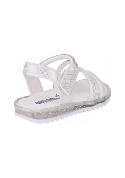 035 Kız Bebek Taşlı Sandalet Beyaz