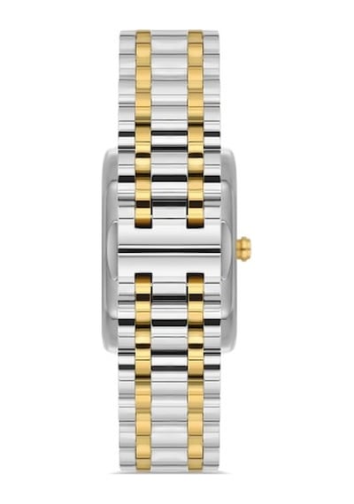 Ferro Quartz Çelik Altın/gri Yeşil Kadran 22 Mm Kadın Kol Saati
